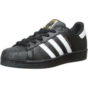 black shell toe adidas youth